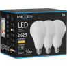 Mexen Nova 3x LED-Lampe E27, A95, 25W, Warm - 3000K, 2625 lm - L100-E27-2530-01x03