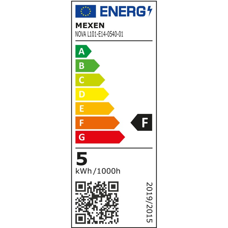 Mexen Nova 6x LED-Glühbirne E14, G45, 5W, Neutral - 4000K, 525 lm - L101-E14-0540-01x06