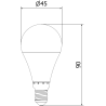 Mexen Nova 6x LED-Glühbirne E14, G45, 8W, Warm - 3000K, 840 lm - L101-E14-0830-01x06