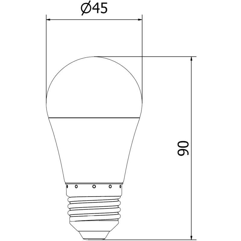 Mexen Nova 3x LED-Glühbirne E27, G45, 9W, Neutral - 4000K, 945 lm - L101-E27-0940-01x03