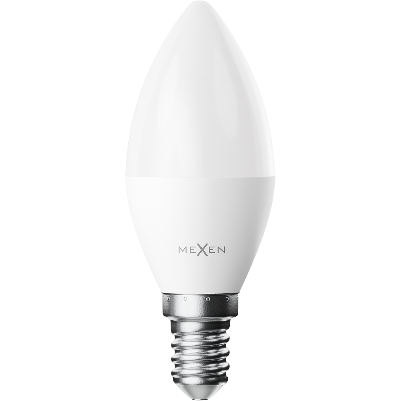 Mexen Nova 6x LED-Lampe E14, C37, 6W, Warm - 3000K, 630 lm - L102-E14-0630-01x06
