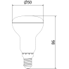 Mexen Nova 6x LED-Lampe E14, R50, 8W, Warm - 3000K, 840 lm - L103-E14-0830-01x06