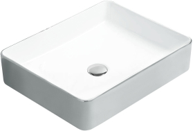 Mexen Estela Aufsatzwaschbecken 50 x 40 cm, weiß/silber - 22105052
