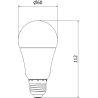 Mexen Nova 10x LED-Glühbirne E27, A60, 10W, Neutral - 4000K, 1055 lm - L100-E27-1040-01x10