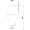 Mexen Nova 10x LED-Glühbirne E27, A70, 20W, Warm - 3000K, 2100 lm - L100-E27-2030-01x10