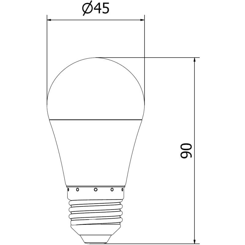 Mexen Nova 10x LED-Glühbirne E27, G45, 9W, Warm - 3000K, 945 lm - L101-E27-0930-01x10