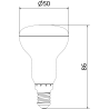 Mexen Nova 10x LED-Glühbirne E14, R50, 4,5W, Warm - 3000K, 470 lm - L103-E14-0530-01x10