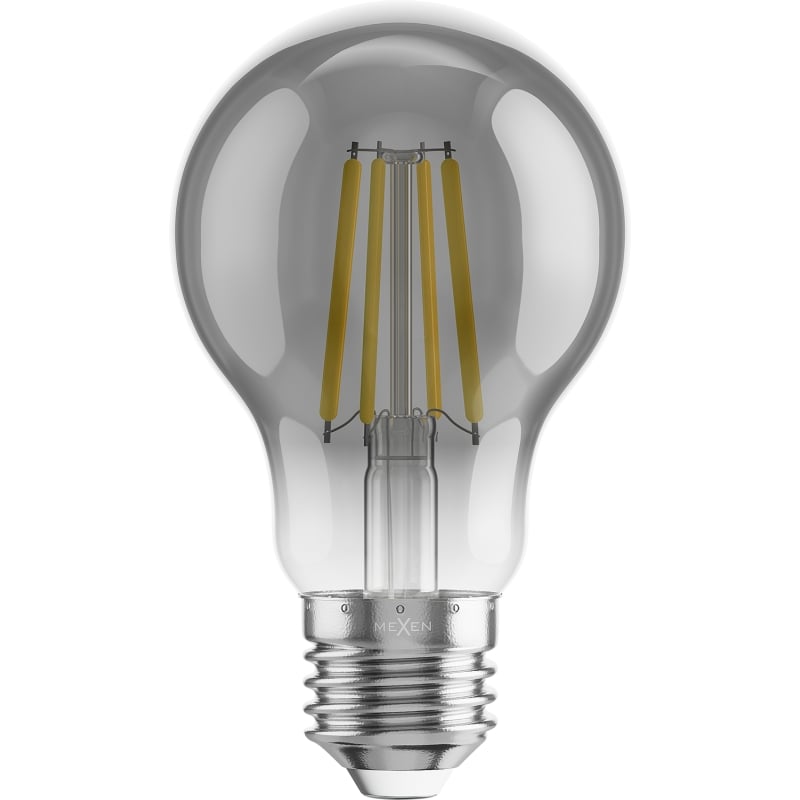 Mexen Vintis 10x LED-Filamentlampe E27, A60, 4W, Warm - 2200K, 280 lm, rauchgrau - L150-E27-0422-70x10