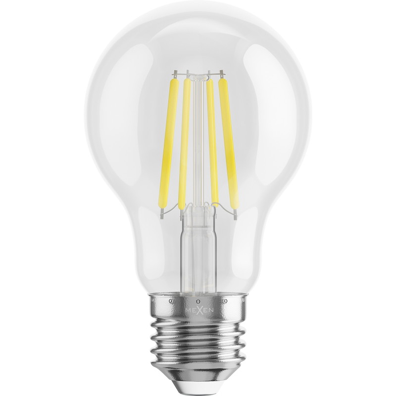Mexen Vintis 6x LED-Filamentlampe E27, A60, 4W, Neutral - 4000K, 470 lm, klar - L150-E27-0440-00x06