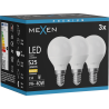 Mexen Nova 3x LED-Glühbirne E14, G45, 5W, Warm - 3000K, 525 lm - L101-E14-0530-01x03