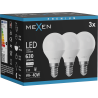 Mexen Nova 3x LED-Birne E14, G45, 6W, Neutral - 4000K, 630 lm - L101-E14-0640-01x03