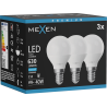 Mexen Nova 3x LED-Glühbirne E14, G45, 6W, Kalt - 6500K, 630 lm - L101-E14-0665-01x03