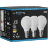 Mexen Nova 3x LED-Glühbirne E14, G45, 7W, Warm - 3000K, 735 lm - L101-E14-0730-01x03