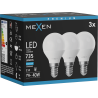 Mexen Nova 3x LED-Lampe E14, G45, 7W, Kalt - 6500K, 735 lm - L101-E14-0765-01x03