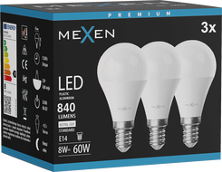 Mexen Nova 3x LED Glühbirne E14, G45, 8W, Neutral - 4000K, 840 lm - L101-E14-0840-01x03