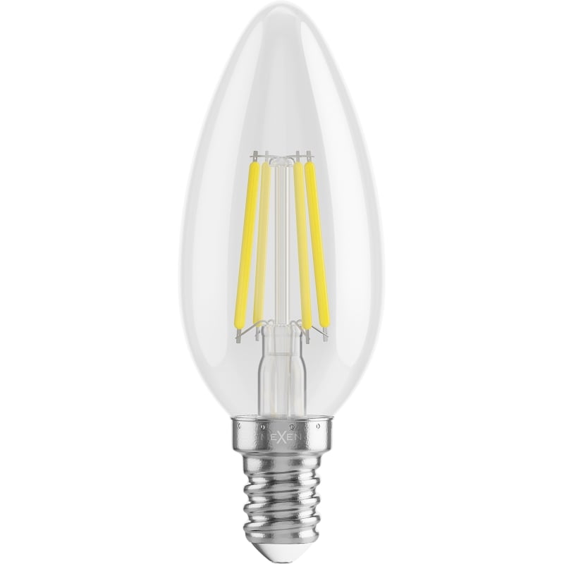 Mexen Vintis 6x LED-Fadenlampe E14, C35, 6W, Neutral - 4000K, 720 lm, klar - L154-E14-0640-00x06