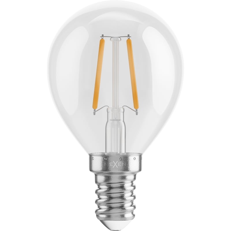Mexen Vintis 3x LED-Filament-Glühbirne E14, G45, 2W, Warm - 2700K, 240 lm, klar - L156-E14-0227-00x03