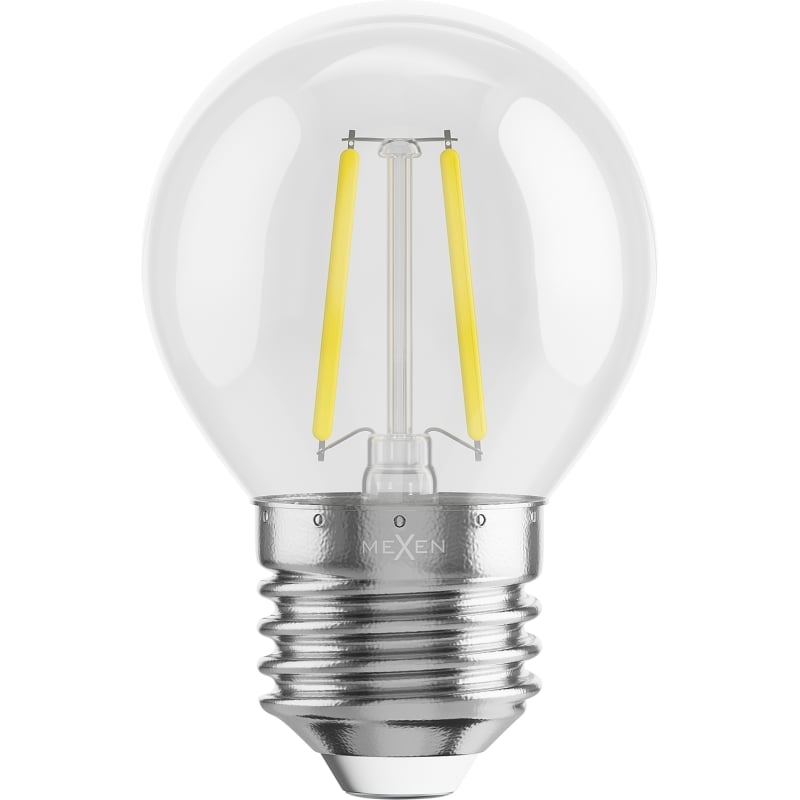 Mexen Vintis 10x LED-Filament-Glühbirne E27, G45, 2W, Neutral - 4000K, 240 lm, klar - L156-E14-0227-00x10 - L156-E27-0240-00x10