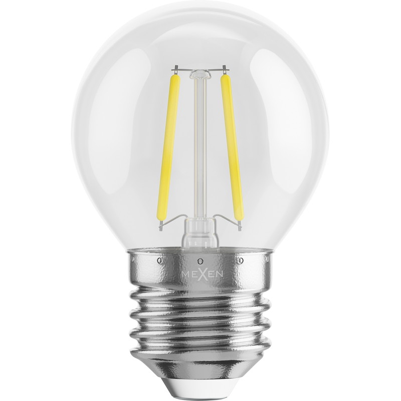 Mexen Vintis 10x LED-Filament-Glühbirne E27, G45, 2W, Neutral - 4000K, 240 lm, klar - L156-E27-0227-00x10 - L156-E27-0240-00x10