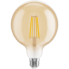 Mexen Vintis 10x LED-Filament-Glühbirne E27, G125, 8W, Warm - 2200K, 750 lm, bernstein - L158-E27-0822-50x10