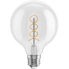 Mexen Vintis 3x LED-Filament-Glühbirne Spirale E27, G95, 6W, Warm - 2700K, 630 lm, klar - L167-E27-0627-00x03