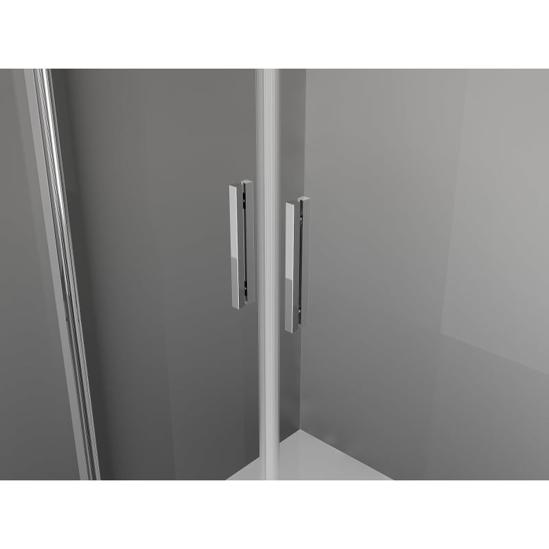 Mexen Exo-3S Duschkabine 3-seitig mit Schwingtür 70 x 75 cm, transparent, Chrom - 814-070-075-01-00-3S