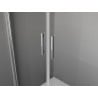 Mexen Exo-3S 3-seitige Duschkabine mit Schwingtür 80 x 75 cm, transparent, Chrom - 814-080-075-01-00-3S