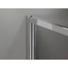 Mexen Exo-3S 3-seitige Duschkabine, Pendeltür 90 x 75 cm, transparent, Chrom - 814-090-075-01-00-3S