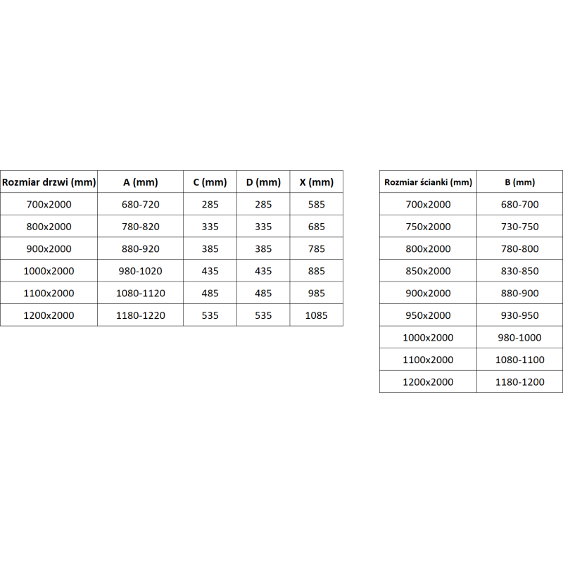 Mexen Exo Duschkabine schwenkbar 100 x 95 cm, transparent, schwarz - 814-100-095-70-00