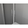 Mexen Exo-3S Duschenkabine, 3-seitig, Klappbar, 70 x 80 cm, Transparent, Chrom - 814-070-080-01-00-3S