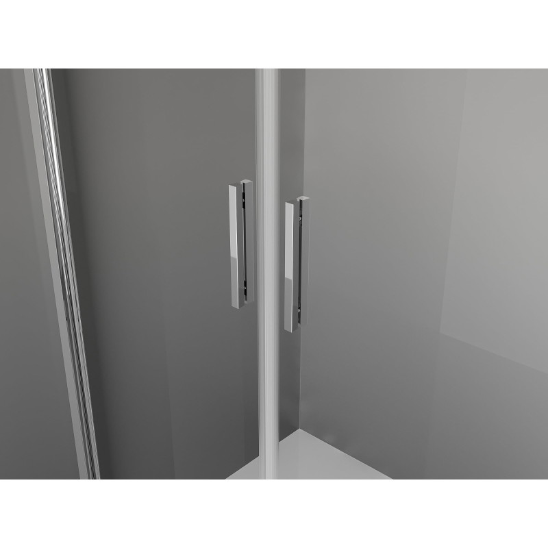 Mexen Exo-3S 3-seitige Duschkabine, schwenkbar, 70 x 85 cm, transparent, Chrom - 814-070-085-01-00-3S