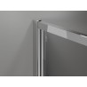 Mexen Exo-3S Duschkabine, 3-teilig, öffnend, 80 x 100 cm, transparent, Chrom - 814-080-100-01-00-3S
