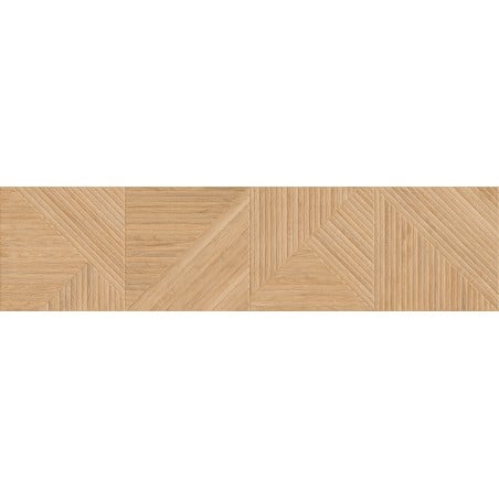 Mexen Ideal  Beige glasiertes Feinsteinzeug rekt. G1, holzähnliche Wandfliese 120 x 30 cm, matt - TL701-120-030-50