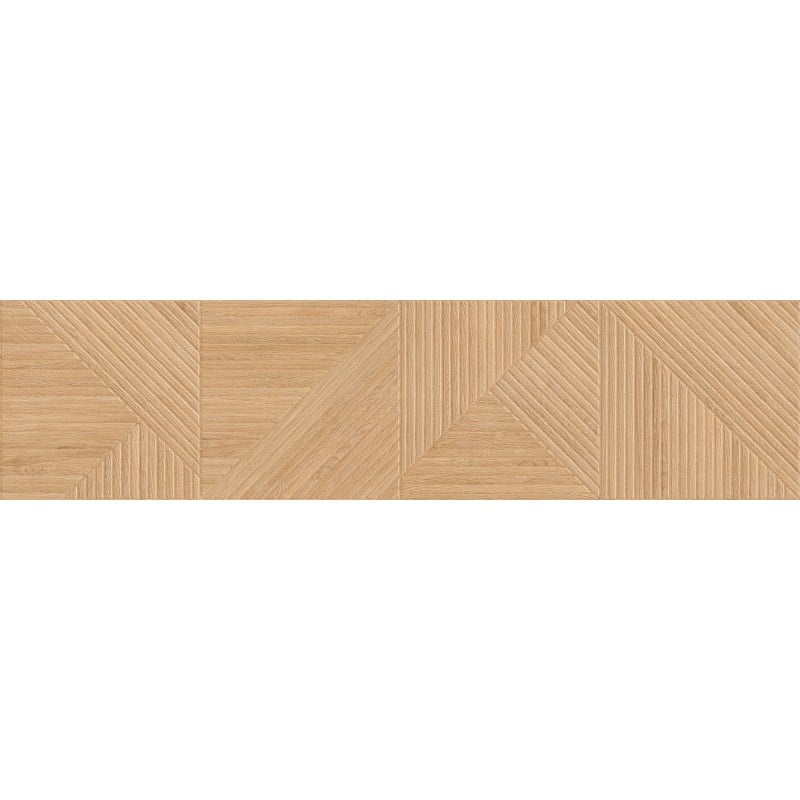 Mexen Ideal  Beige glasiertes Feinsteinzeug rekt. G1, holzähnliche Wandfliese 120 x 30 cm, matt - TL701-120-030-50