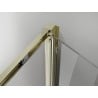 Mexen Exo-3S Duschkabine 3-seitig faltbar 100 x 70 cm, transparent, gold - 816-100-070-50-00-3S