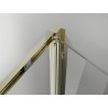 Mexen Exo-3S 3-seitige faltbare Duschkabine 120 x 70 cm, transparent, gold - 816-120-070-50-00-3S