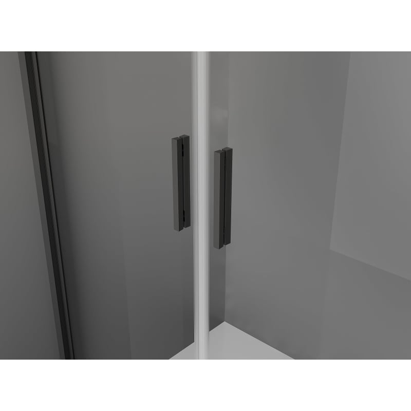 Mexen Exo-3S duschkabine 3-seitig schwenkbar 90 x 80 cm, transparent, schwarz - 814-090-080-70-00-3S