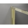 Mexen Exo-3S 3-seitige Duschkabine, faltbar 100 x 110 cm, transparent, gold - 816-100-110-50-00-3S