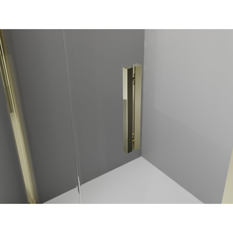 Mexen Exo-3S 3-seitige faltbare Duschkabine 70 x 120 cm, transparent, gold - 816-070-120-50-00-3S