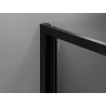 Mexen Exo-3S 3-seitige faltbare Duschkabine 95 x 70 cm, transparent, schwarz - 816-095-070-70-00-3S