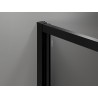 Mexen Exo-3S Duschkabine 3-seitige schwingend 120 x 100 cm, transparent, schwarz - 814-120-100-70-00-3S