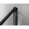 Mexen Exo-3S 3-seitige Duschkabine, faltbar 80 x 95 cm, transparent, schwarz - 816-080-095-70-00-3S