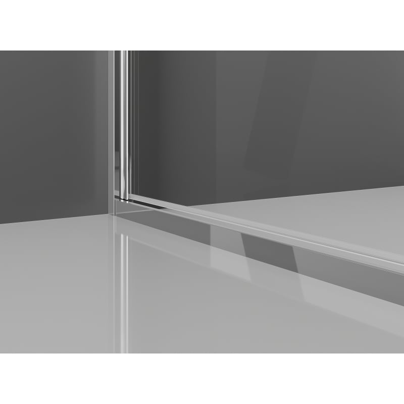 Mexen Exo-3S Duschkabine 3-seitig, schwenkbar 95 x 80 cm, transparent, Chrom - 817-095-080-01-00-3S