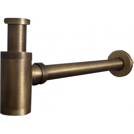 Mexen Runder Waschbecken-Halbsiphon, antik Bronze - 79950-30