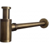 Mexen Runder Waschbecken-Halbsiphon, antik Bronze - 79950-30