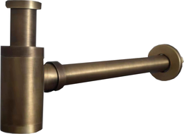 Mexen Runder Waschbecken-Halbsiphon, antik Bronze - 79950-30
