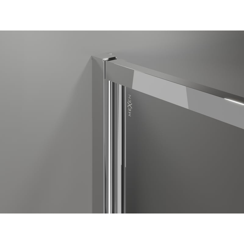 Mexen Exo-3S Duschkabine 3-seitig schwenkbar 70 x 95 cm, transparent, Chrom - 817-070-095-01-00-3S