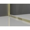 Mexen Exo-3S Duschkabine 3-seitig schwenkbar 80 x 75 cm, transparent, gold - 817-080-075-50-00-3S