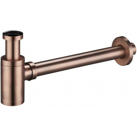 Mexen Halbsiphon Waschbecken rund, antikes Kupfer - 79950-45