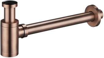 Mexen Halbsiphon Waschbecken rund, antikes Kupfer - 79950-45
